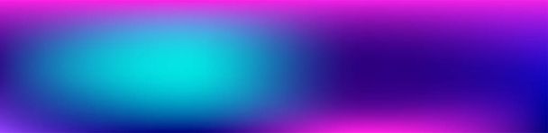 Purple, Pink, Turquoise, Blue Gradient Shiny Vector Background. Wide Horizontal Long Gradient Banner. Pearlescent Gradient Overlay Vibrant Unfocused Cover.  Fluid Neon Bright Trendy Wallpaper. - Vector, Image