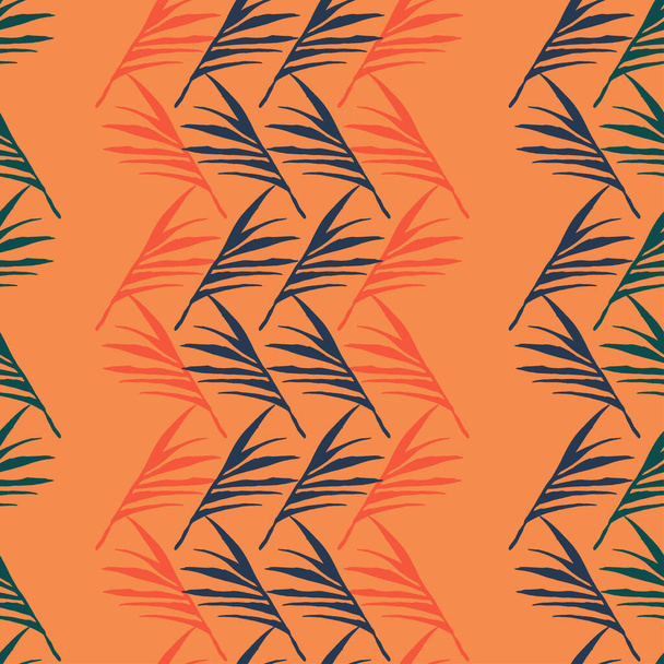 現代の熱帯ベクトルシームレスパターン。良い夏のファッション。花の背景を描く。バナナの葉タンポポのモンスター羽熱帯のシームレスなパターン。エレガントな男性シャツ女性のドレステクスチャ. - ベクター画像