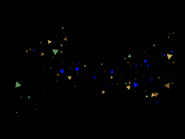 Triangle Explosion Confetti. Broken Glass Explosive Effect. Exploded Star Border. Triangles Burst Falling Confetti. Textured Data Elements Bang. Exploded Star Sparkle. Flying Shattering Particles. - Vector, Image