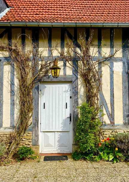 Beautiful architecture in the charming village of Lyons-la-Foret in Normandy - Photo, Image