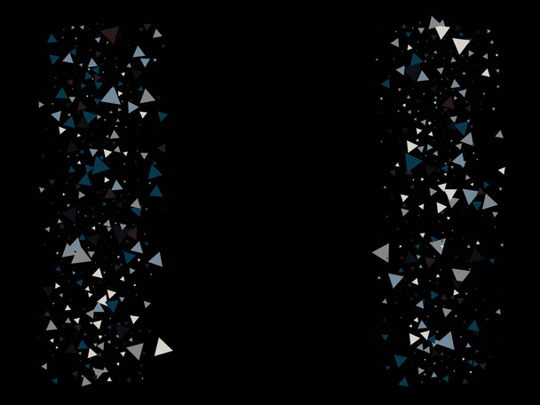 Triangle Explosion Confetti. Falling Shattering Fragments. Triangles Burst Flying Confetti. Exploded Star Design. Textured Data Elements Bang. Exploded Star Glitter. Broken Glass Explosive Effect. - Vector, Image