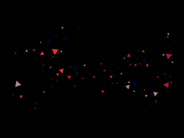 Triangle Explosion Confetti Вибуховий ефект розбитого скла. Textured Data Elements Burst Вибуховий дизайн зірок. Літаючі вибухові частини. Вибухова зірка Спаркл. Triangles Bang Moving Confetti. - Вектор, зображення