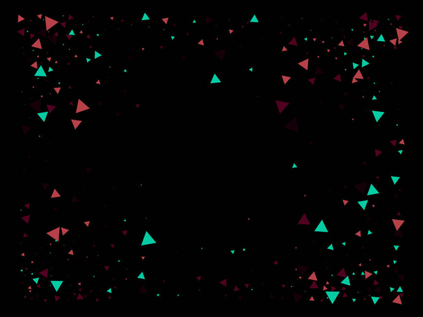 Triangle Explosion Confetti Вибухова зірка Графік. Triangles Bang Flying Confetti Падіння розбитих частин. Вибуховий ефект розбитого скла. Вибухова зоряна катастрофа. Текстові фрагменти даних світяться. - Вектор, зображення