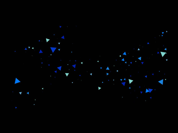 Triangle Explosion Confetti. Textured Data Fragments Burst. Moving Shattered Elements. Broken Glass Explosive Effect. Exploded Star Border. Exploded Star Shatter. Triangles Bang Falling Confetti. - Vector, Image