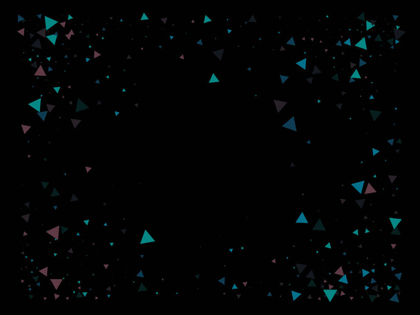 Triangle Explosion Confetti. Textured Data Fragments Bang. Triangles Burst Flying Confetti. Exploded Star Design. Broken Glass Explosive Effect. Exploded Star Shatter. Falling Shattering Particles. - Vector, Image