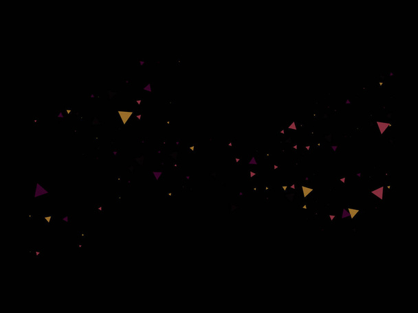 Triangle Explosion Confetti Вибухові фрагменти. Вибухова зірка Графік. Triangles Bang Flying Confetti Textured Data Elements Burst Вибухова зоряна катастрофа. Розбите скло вибуховий ефект. - Вектор, зображення