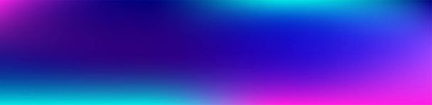 Фіолетовий, рожевий, бірюзовий, синій градієнт Shiny Vector Background. Wide Horizontal Long Gradient Banner Liquid Neon Bright Trendy Wallpaper Gradient Overlay Vibrant Defocused Cover.  - Вектор, зображення