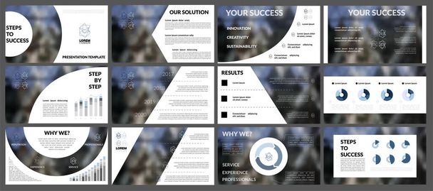 PPT Advertising Banner, Infographic Elements. Tech Vector Marketing Presentation Annual Report. Modern Presentation Slide Set. Trendy Horizontal Cover Collection. Minimal Flyer, Cover Design. - Vector, Image