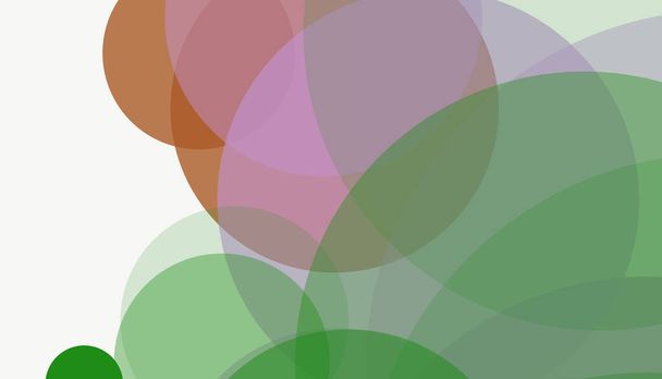 Colorful modern abstract round circles pattern with white background - Photo, Image