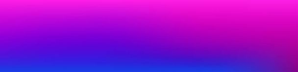 Púrpura, rosa, turquesa, azul degradado brillante fondo vectorial. Cubierta desenfocada vibrante de superposición de gradiente iridiscente. Dreamy Neon Bright Trendy Wallpaper. Banner de gradiente largo horizontal ancho. - Vector, imagen