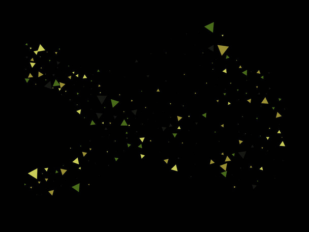 Driehoek Explosie Confetti. Vallende fragmenten verbrijzelen. Textured Data Elements Bang. Driehoeken Blast Flying Confetti. Gebroken glazen explosief effect. Exploded Star Glitter. Exploded Star Graphic. - Vector, afbeelding