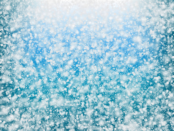 Téli ünnepek csökkenő hóvektor háttér. Karácsony, Újévi Ünnepség Hópelyhek Minta. Realisztikus Repülő Hó, Vihar Ég effektus. Téli Reklámdekoráció. Téli ünnepek Snow Confetti On Blue - Vektor, kép