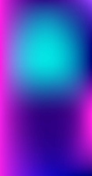 Lila, Rosa, Türkis, Blau Gradient Shiny Vector Hintergrund. Fluid Neon Bright Trendy Wallpaper. Vertikale schlanke Bildschirmgröße Funky Gradient. Schillernde Gradienten überlagern vibrierende, unkonzentrierte Hülle.  - Vektor, Bild