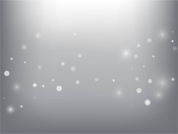 Falling Snow Confetti Winter Vector Background. Noël, Nouvel An célébration flocons de neige modèle. Neige Volante Réaliste, Effet Ciel Tempête. Décoration publicitaire d'hiver. Confettis d'hiver neige tombant sur gris - Vecteur, image