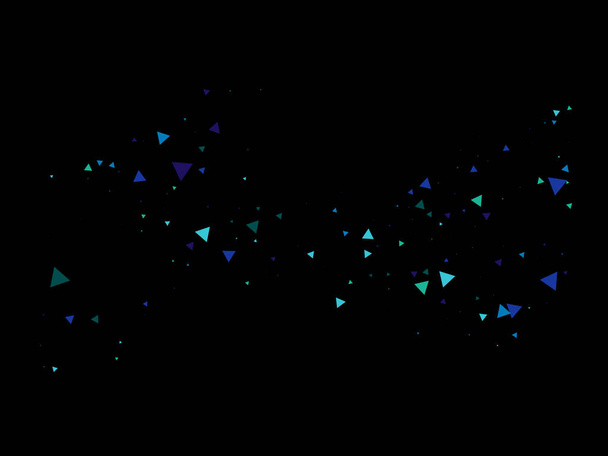 Triangle Explosion Confetti. Triangles Burst Falling Confetti. Textured Data Elements Bang. Broken Glass Explosive Effect. Moving Shattered Fragments. Exploded Star Sparkle. Exploded Star Border. - Vector, Image