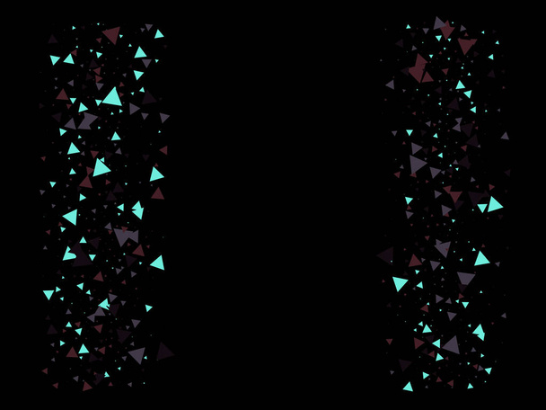 Triangle Explosion Confetti. Exploded Star Frame. Triangles Bang Falling Confetti. Textured Data Particles Burst. Flying Exploded Elements. Exploded Star Sparkle. Broken Glass Explosive Effect. - Vector, Image