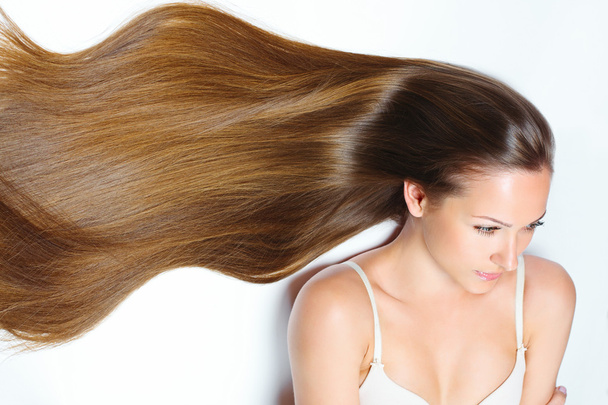 Woman with Healthy Long Hair - Photo, Image