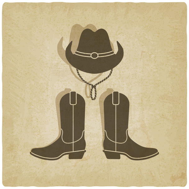 Cowboy old background - Vecteur, image