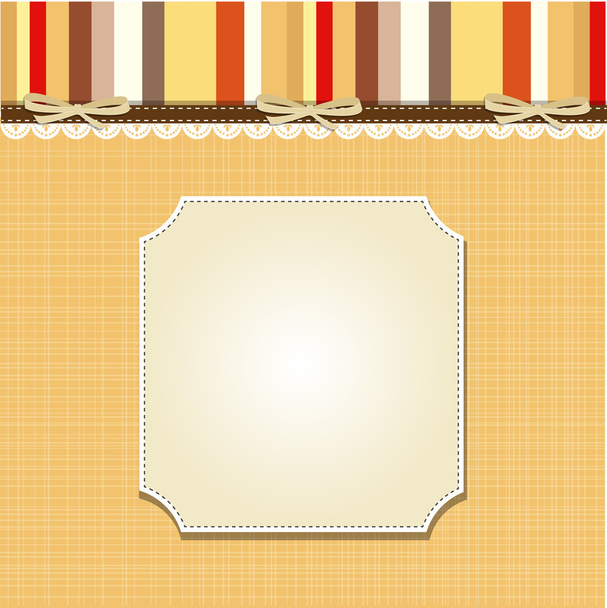Cool template frame design for greeting card - Vector, Image