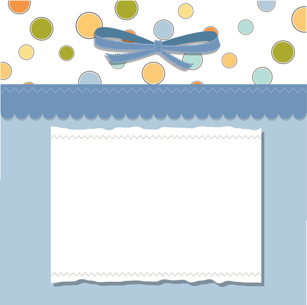 Diseño fresco del marco de plantilla para la tarjeta de felicitación
 - Vector, Imagen