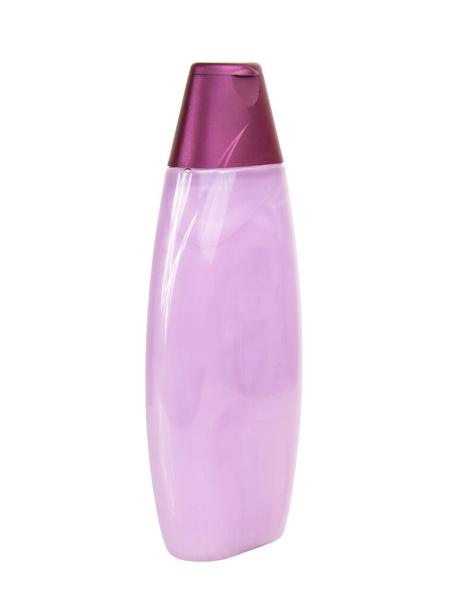 Violet purple shampoo gel bottle isolated on the white background - Photo, Image