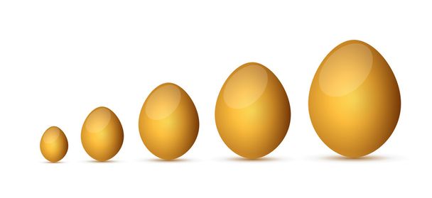 golden eggs illustration design - Foto, immagini