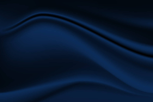 lijn vierkante goud luxe op stof verfrommeld donkerblauwe achtergrond met ruimte voor tekst. vectorillustratie - Vector, afbeelding