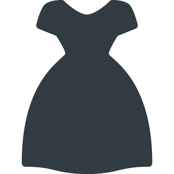 bride celebration dress icon in Solid style - Vector, Image