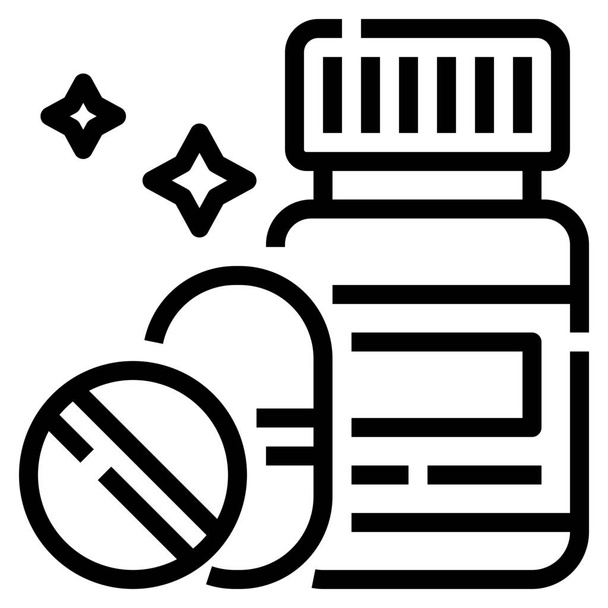 capsule drugs nutrition icon - Vector, Image