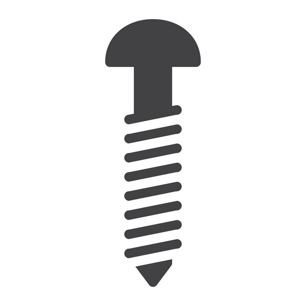bolt fix nail icon - Vector, Image