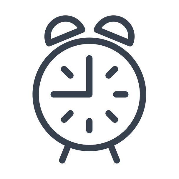alarm clock service icon in Outline style - Vetor, Imagem