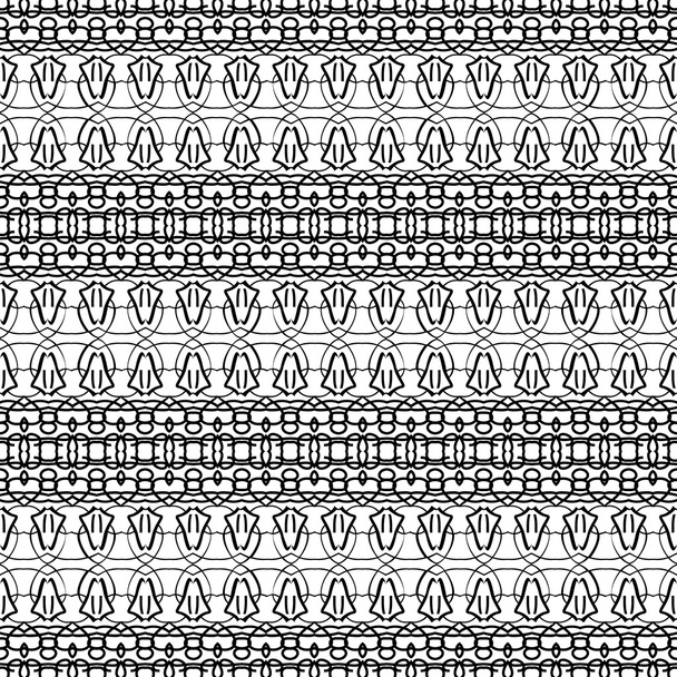 zwart-wit patroon vintage - Vector, afbeelding