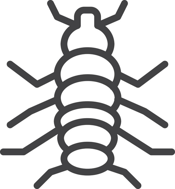 bug bolha rovar ikon körvonalazott stílusban - Vektor, kép