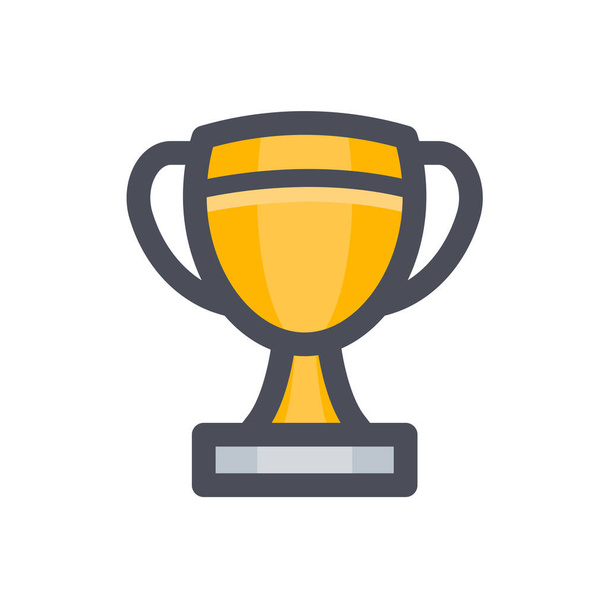 awards certificate medal icon in Filled outline style - Vector, Image