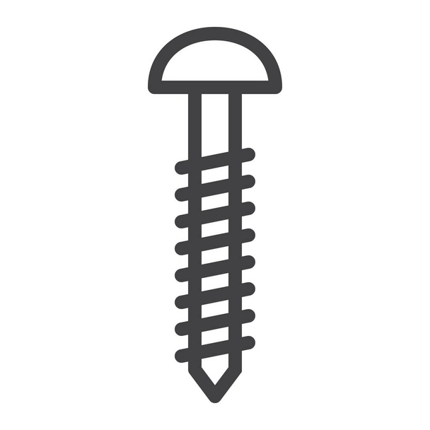 bolt fix nail icon - Vector, Image