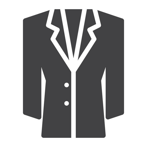 clothing coat jacket icon - Vector, Imagen