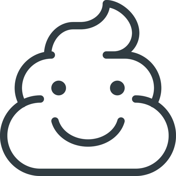 emoji emote ícone emoticon em estilo esboço - Vetor, Imagem