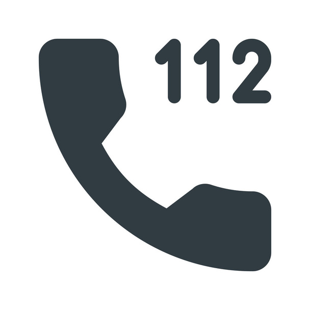 call emergency help icon in Solid style - Vector, Image