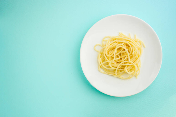 top view on pasta in plate  - Fotografie, Obrázek