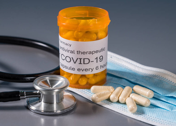 A Covid-19 vírus új orális antivirális kezelésének koncepciója - Fotó, kép