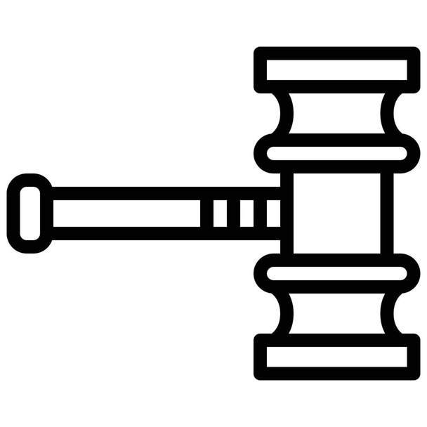 ikona sędziego sądownictwa - Wektor, obraz