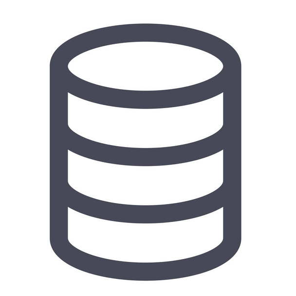 data database storage icon in Solid style - Vector, Image