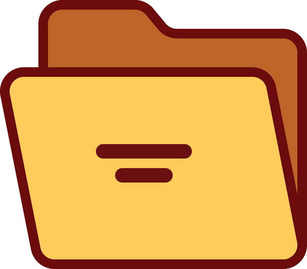 directory folder office icon in Filled outline style - Vector, Image