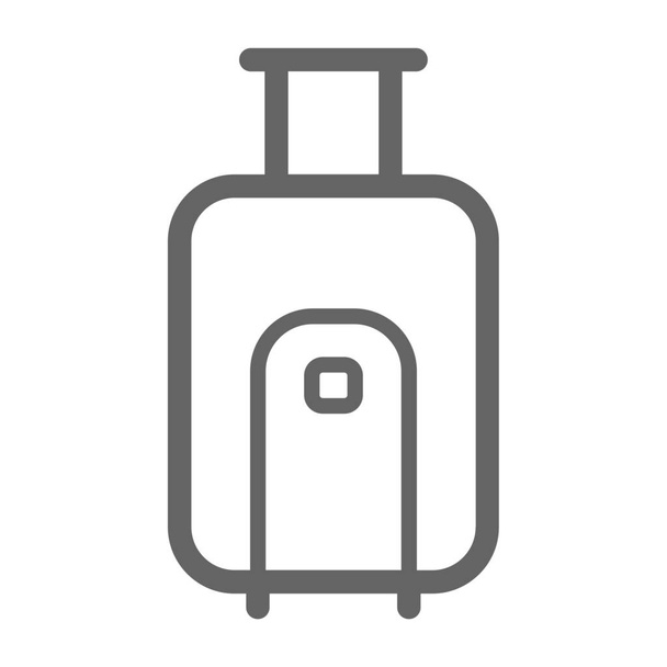 beach camping mountain icon in Outline style - Вектор, зображення