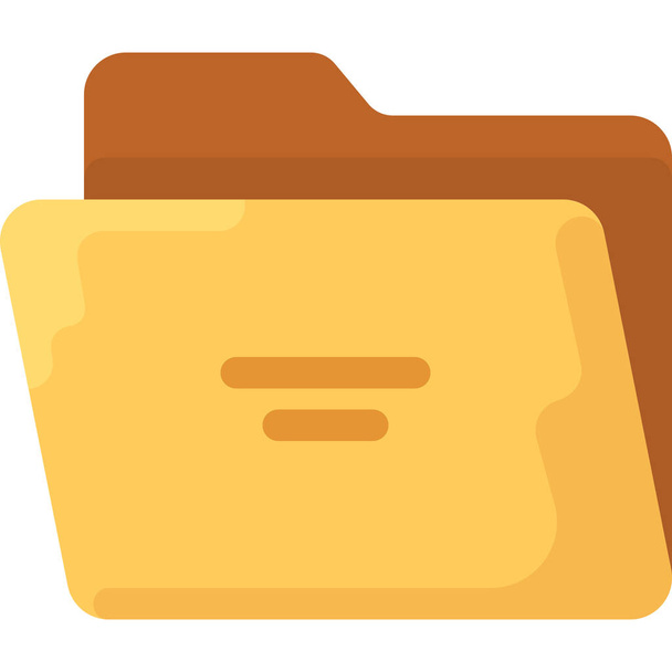directory folder office icon in Flat style - Vector, Image