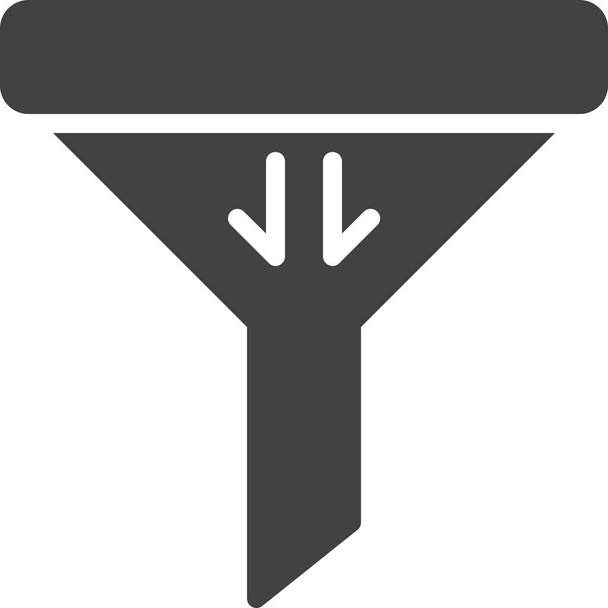 cone filter funnel icon - Vector, Image