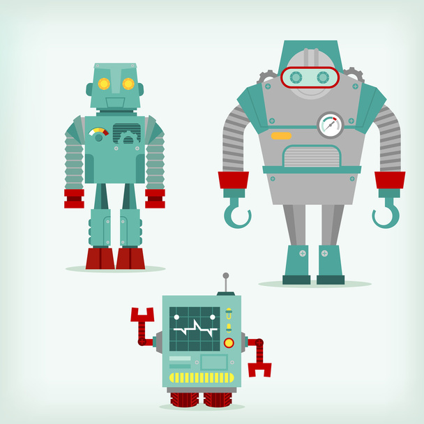 três robôs
 - Vetor, Imagem