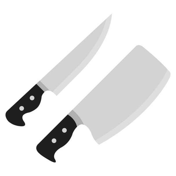 cocina cocina icono de utensilios de cocina en estilo plano - Vector, imagen