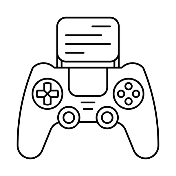 icona del gioco controller console in stile contorno - Vettoriali, immagini