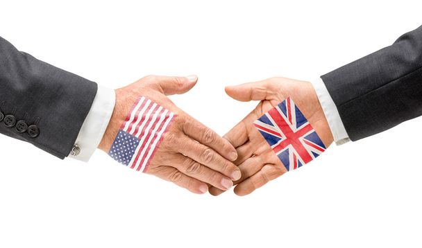 USA and United Kingdom reach out their hands - Φωτογραφία, εικόνα
